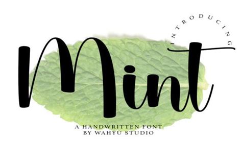 Mint Font By Wahyu Studio · Creative Fabrica