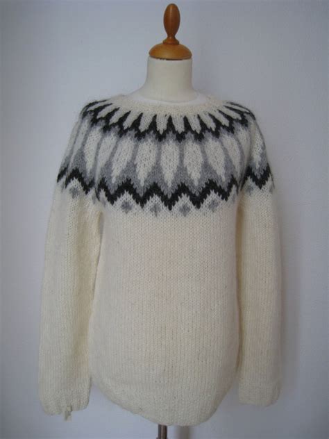 Handmade Icelandic Wool Sweater Or Lopapeysa As We Call It Etsy