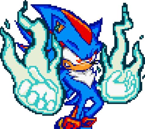 Hero Shadow In Sonic Battle Pixel Art 8 By Andreirei In 2022 Pixel