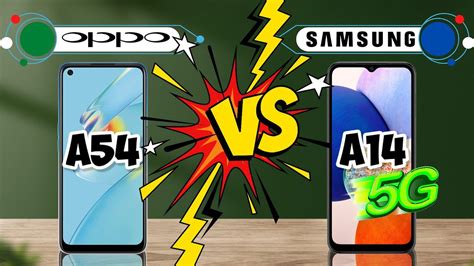 Oppo A54 Vs Samsung A14 5g Full Comparison A54 Vs A14 5g Youtube