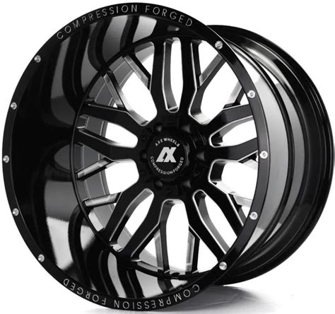 Axe Compression Forged Off Road Ax1 0 24x12 44 8x170 Gloss Black