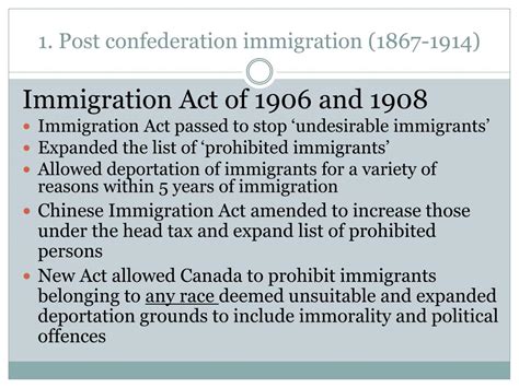 Ppt Canadas Immigration Policy In The Th Century Powerpoint