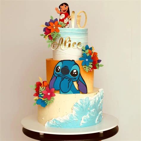 Op Es De Bolo Do Stitch Para Animar Sua Festa E Tutoriais Bolo No