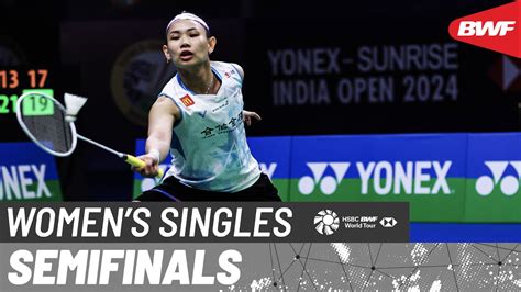 YONEX SUNRISE India Open 2024 Yeo Jia Min SGP Vs Tai Tzu Ying TPE