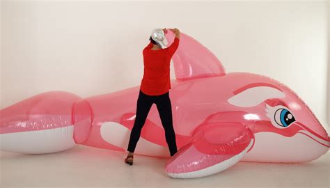 Huge Pink Transparant Whale 16 Feet 5 Meter Shiny Pool Toy Big Inflatable Ebay