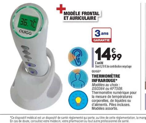 Promo Thermom Tre Infrarouge Quigg Chez Aldi Icatalogue Fr