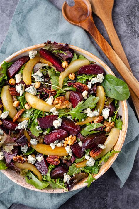 Salade Met Biet Peer En Blauwe Kaas Francesca Kookt