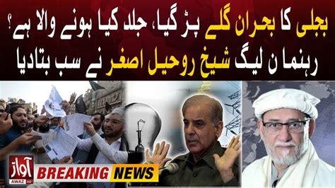 Pakistan S Energy Crisis Pmln Leader Sheikh Rohail Asghar Warns