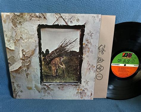 Rare Vintage Led Zeppelin Iv Zoso Vinyl Lp Record Album Original