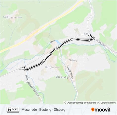 R Route Schedules Stops Maps Bestwig Bahnhof Updated