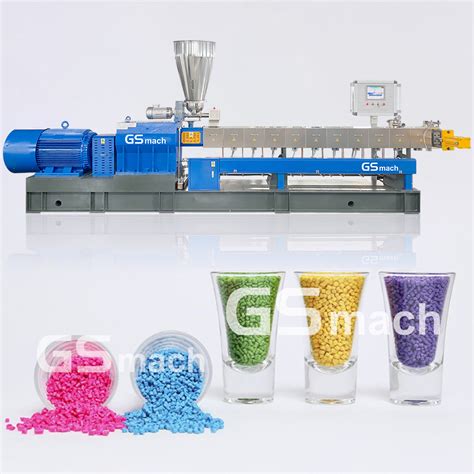 Pp Pe Color Masterbatch Twin Screw Extruder Gs Mach Granules Production