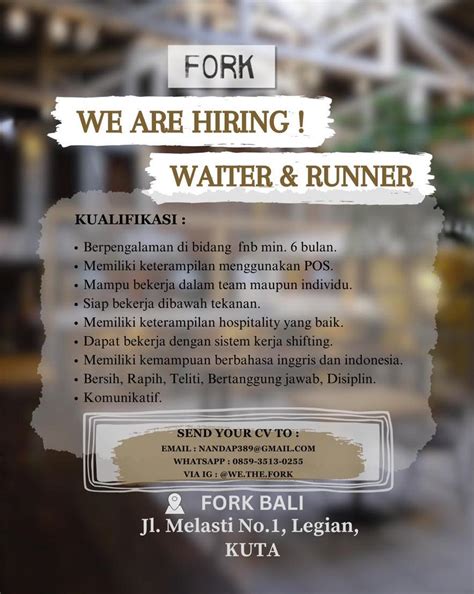 Lowongan Kerja Sebagai Kitchen Crew Floor Baker Pastry Barista