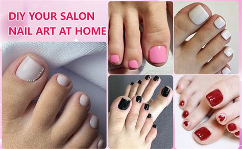 Amazon AddFavor Press On Toenails 240pcs Nude Toe Nail Press Ons Glossy Fake Toe Nails
