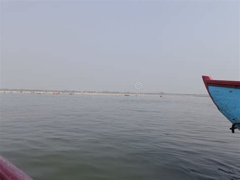 Ganga river varanasi stock image. Image of wave, coast - 261628611