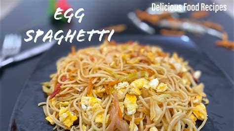 Egg Spaghetti Egg Spaghetti Recipe Asian Style Spaghetti With