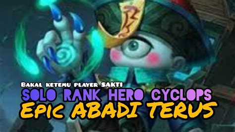 LIVE Solo Rank Mobile Legends Epic Abadi YouTube