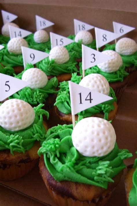 Golf Themed Cupcakes — Golf Golf Cupcakes Themed Cupcakes Fondant Cake Toppers