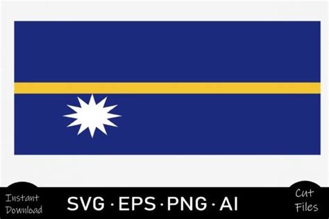 Nauru Country Flag Svg Sublimation Graphic By Rizwana Khan Creative