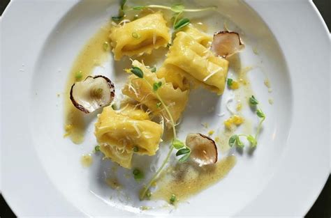 Vegetarian Agnolotti With Potato Goat Cheese And Lemon Brown Butter Sauce