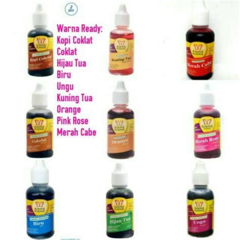 Jual Pewarna Makanan Koepoe Koepoe L Food Coloring Kupu Kupu Pewarna