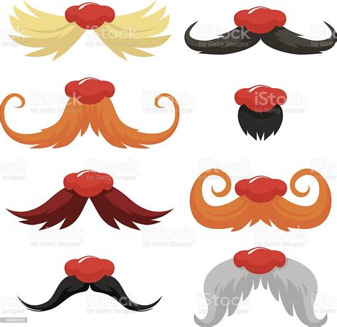 Fake Moustache Stock Illustration Download Image Now Cartoon