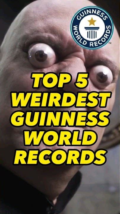 😂 🏅top 5 Weirdest Guinness World Records Youtube