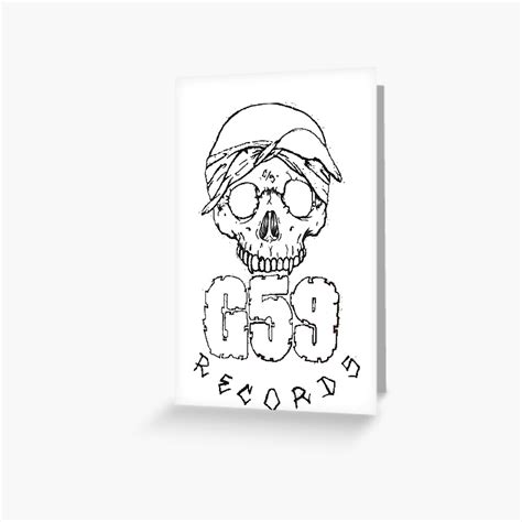 "G59 Skull Logo Art - Suicideboys Merch" Greeting Card by dishess | Redbubble