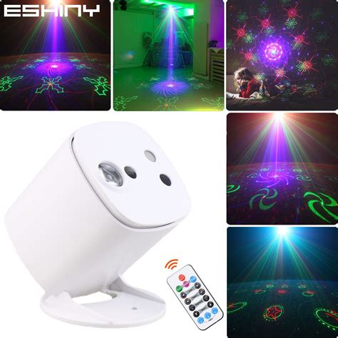 ESHINY RG RGB Laser 64 Stars 96 Patterns DJ Disco Light Party Projector