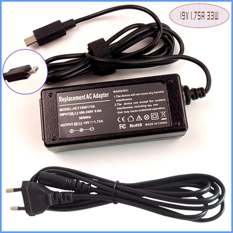 Laptop Netbook Ac Adapter Power Supply Charger 19v 1 75a For Asus