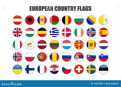 207 Country Flags Arrows Cartoon Vector 88427089