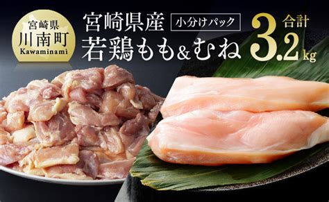 ふるさと納税 宮崎県産若鶏 むね肉 4kg 250g×16パック 肉 鶏 鶏肉 小分け 鶏肉カット済 鶏ムネ 胸肉むね肉 真空 冷凍 宮崎県