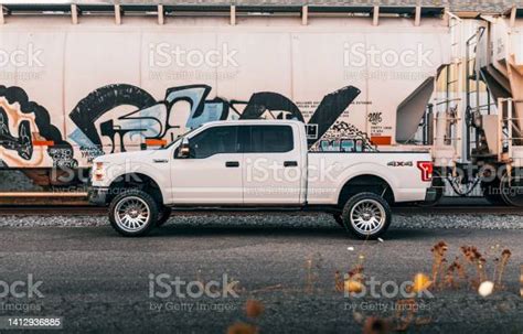 White Ford Truck Stock Photo - Download Image Now - Pick-up Truck ...