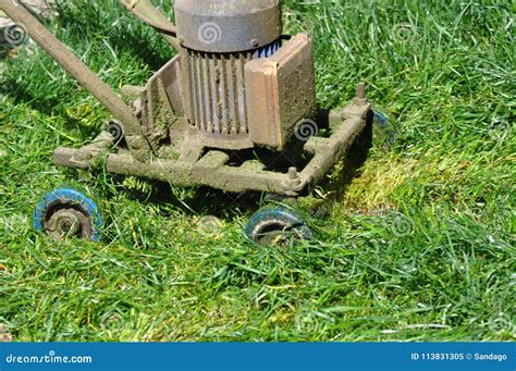 Lawn Mower Invention Stock Image Image Of Contractor 113831305