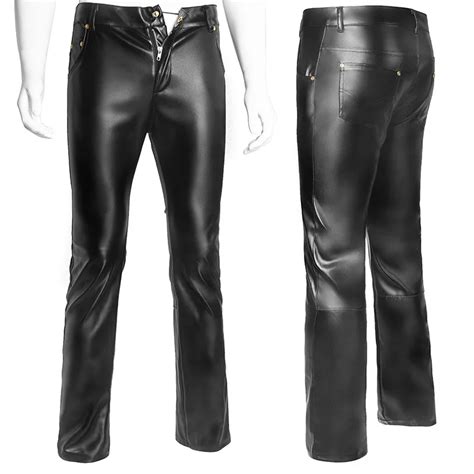 European And American Sexy Patent Leather Mens Trousers Nightclub