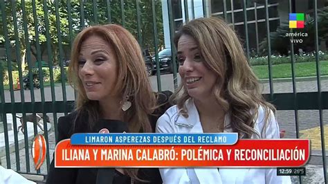 Iliana y Marina Calabró polémica y reconciliación YouTube