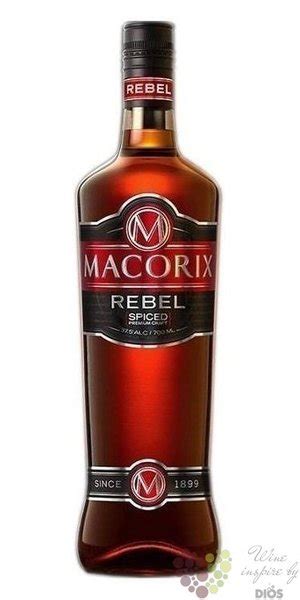 Macorix „ Rebel Spiced ” Flavored Dominican Rum 30 Vol 070 L