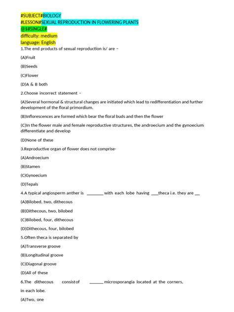 Biology Chapter 1 | PDF 