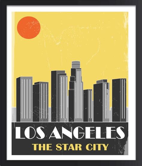 Los Angeles Skyline | Etsy