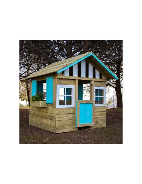 Casita Jard N Para Ni Os De Madera Masgames Lollipop Azul