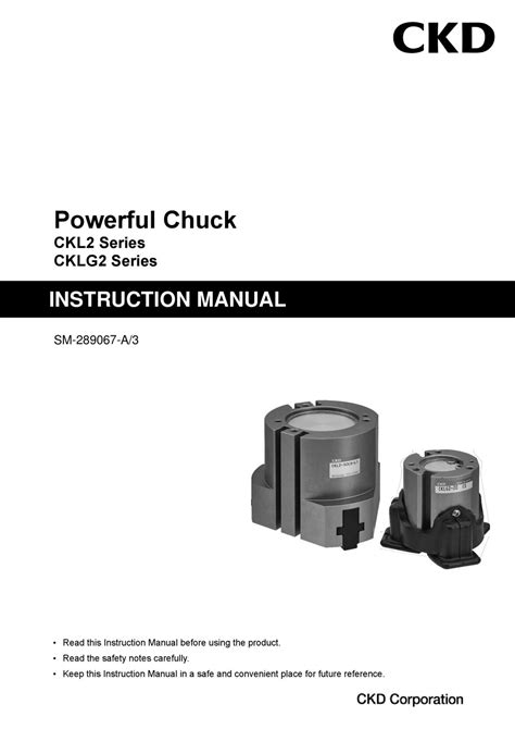 Ckd Ckl2 Series Instruction Manual Pdf Download Manualslib