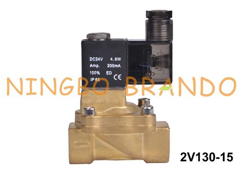 2V130 15 Airtac Type Brass Solenoid Valve 1 2 12VDC 24VDC 110VAC 220VAC