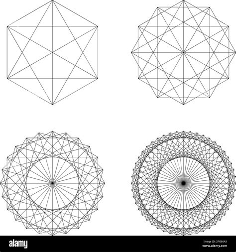 Conjunto de elementos geométricos y formas Geometría sagrada vector