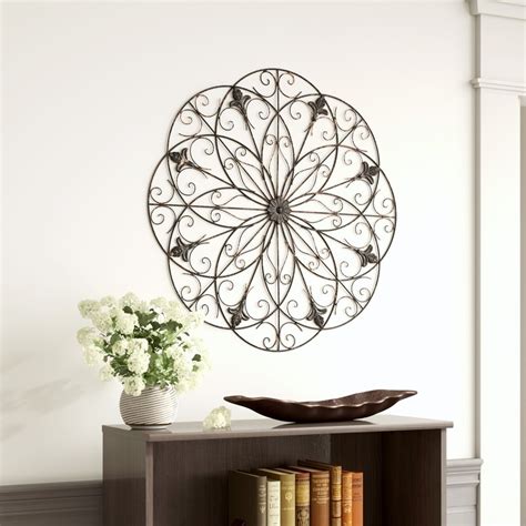 Floral Wrought Iron Wall Decor | Foter