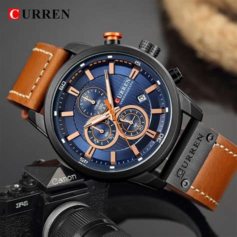 Koop Curren Heren Horloges Top Luxe Merk Waterdichte Sport Chronograaf