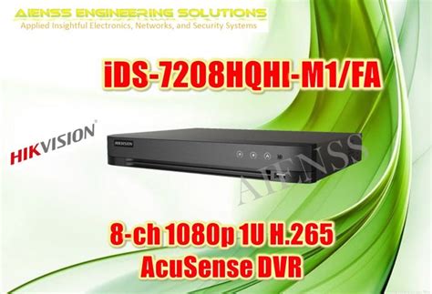 IDS 7208HQHI M1 FA 8 Ch 1080p 1U H 265 AcuSense DVR 8ch HIKVISION