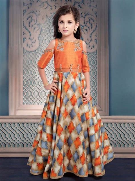 Shop Beige Orange Silk Gown Online From G3fashion India Brand G3