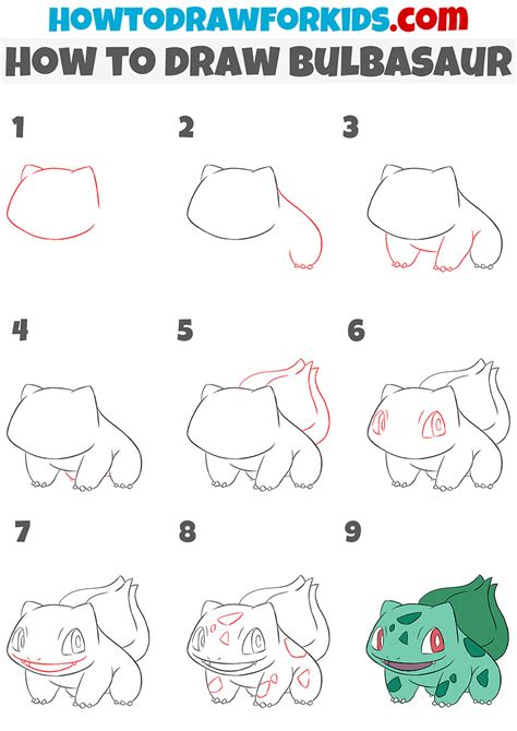 How To Draw Bulbasaur Easy Drawing Tutorial For Kids – NBKomputer