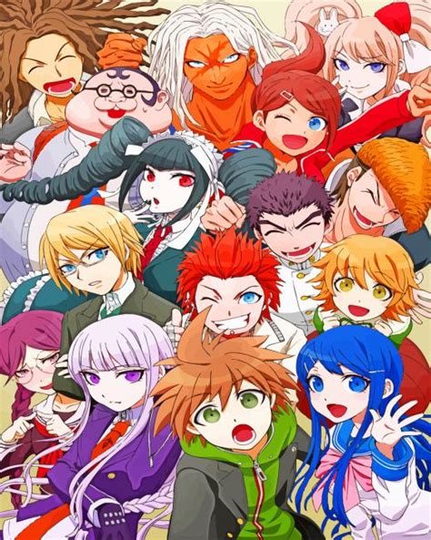 Danganronpa The Animation Paint By Numbers Numeral Paint Kit