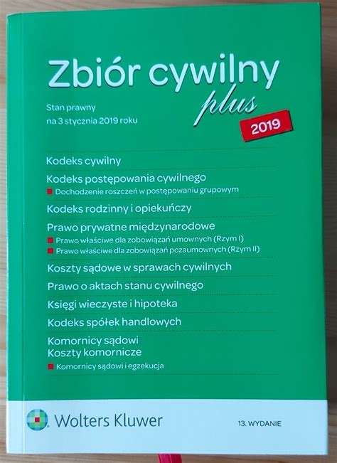 Zbiór cywilny plus 13 wydanie 2019 BDB Warszawa Kup teraz na