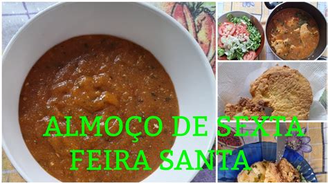 HOJE FIZ PIRÃO DE PEIXE CAÇÃO NO MOLHO CAÇÃO FRITO E SALADA DE